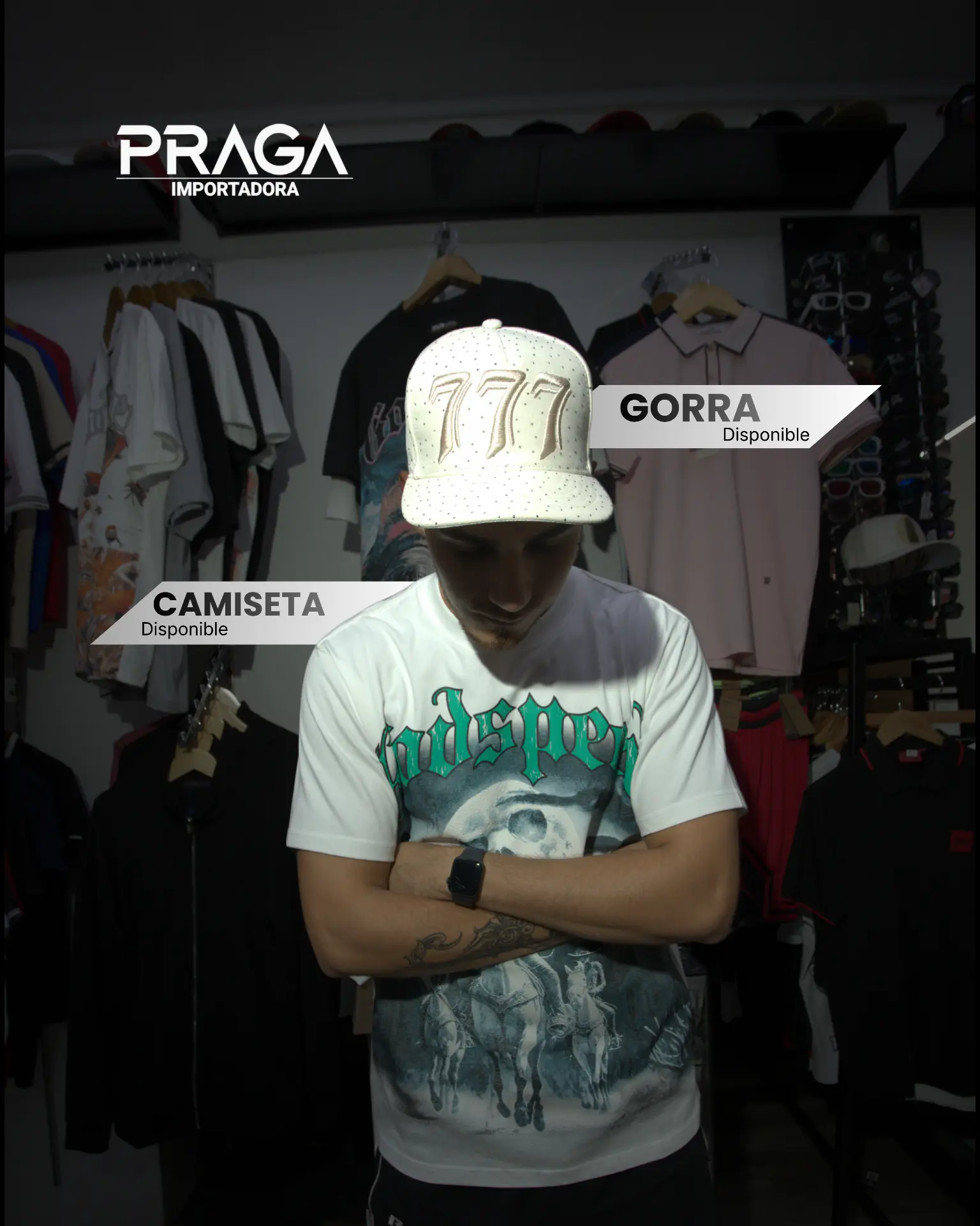 Gorra 777 y camiseta Godspeed
